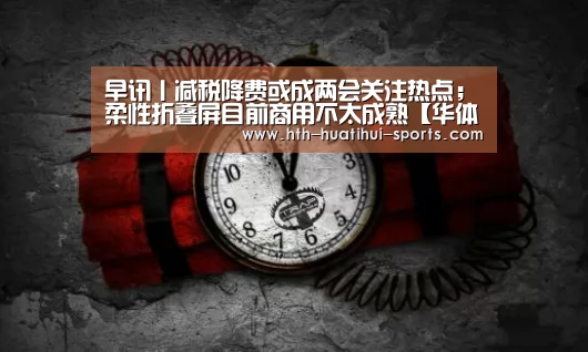 早讯丨减税降费或成两会关注热点;柔性折叠屏目前商用不太成熟【华体会下载】(图4) 华体会入口